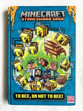 4/$20 Minecraft Stonesword Saga - To Bee, Or Not To Bee - Hardcover Kids Book
